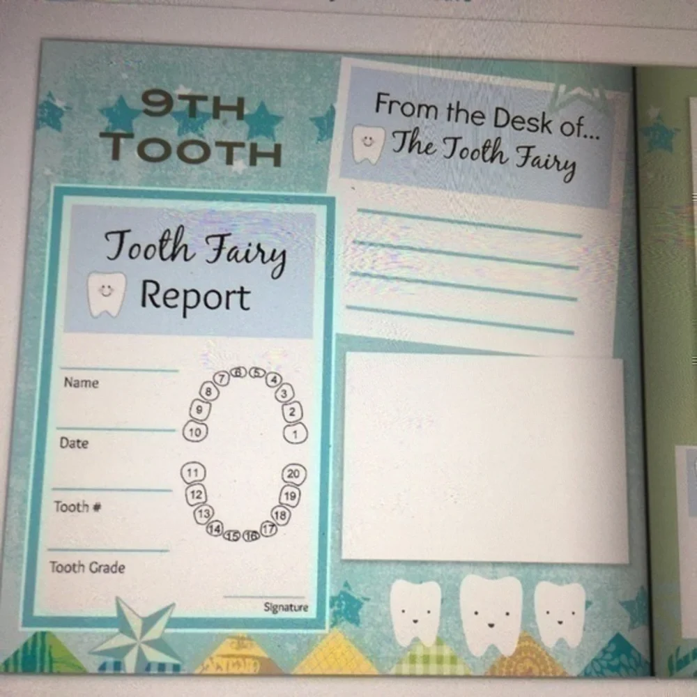 8x8 Hardcover Boys First Tooth book